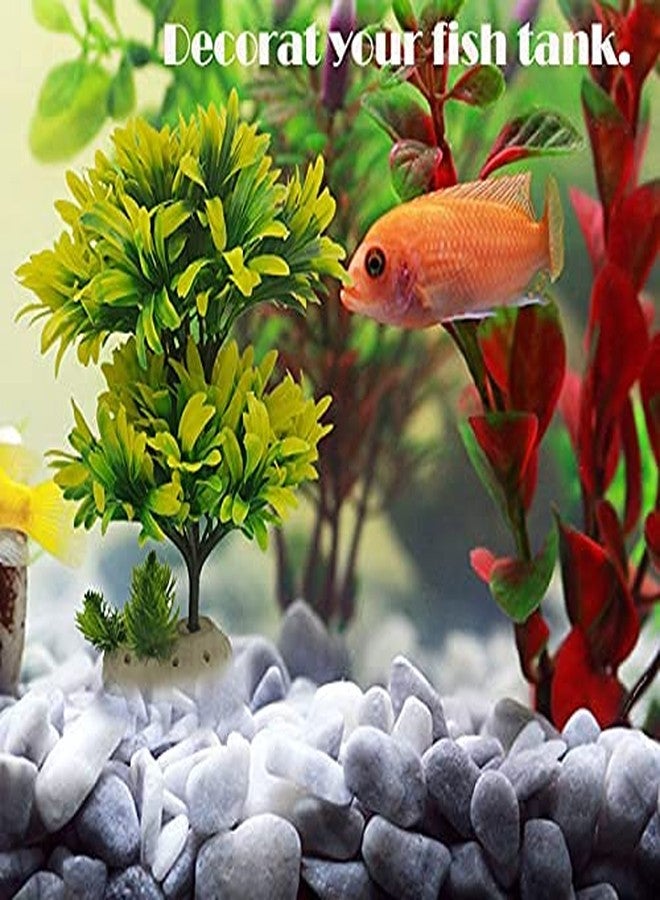 Jainsons Aquarium decorative Artificial Plant Green - 12 x 10 x 32 cm - Image 5